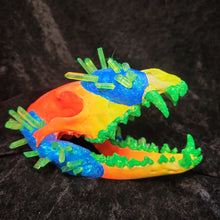 Load image into Gallery viewer, Neon Skull with Crystals - Coyote
