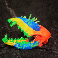 Load image into Gallery viewer, Neon Skull with Crystals - Coyote
