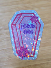 Load image into Gallery viewer, Error 404 Coffin - Sticker/Magnet
