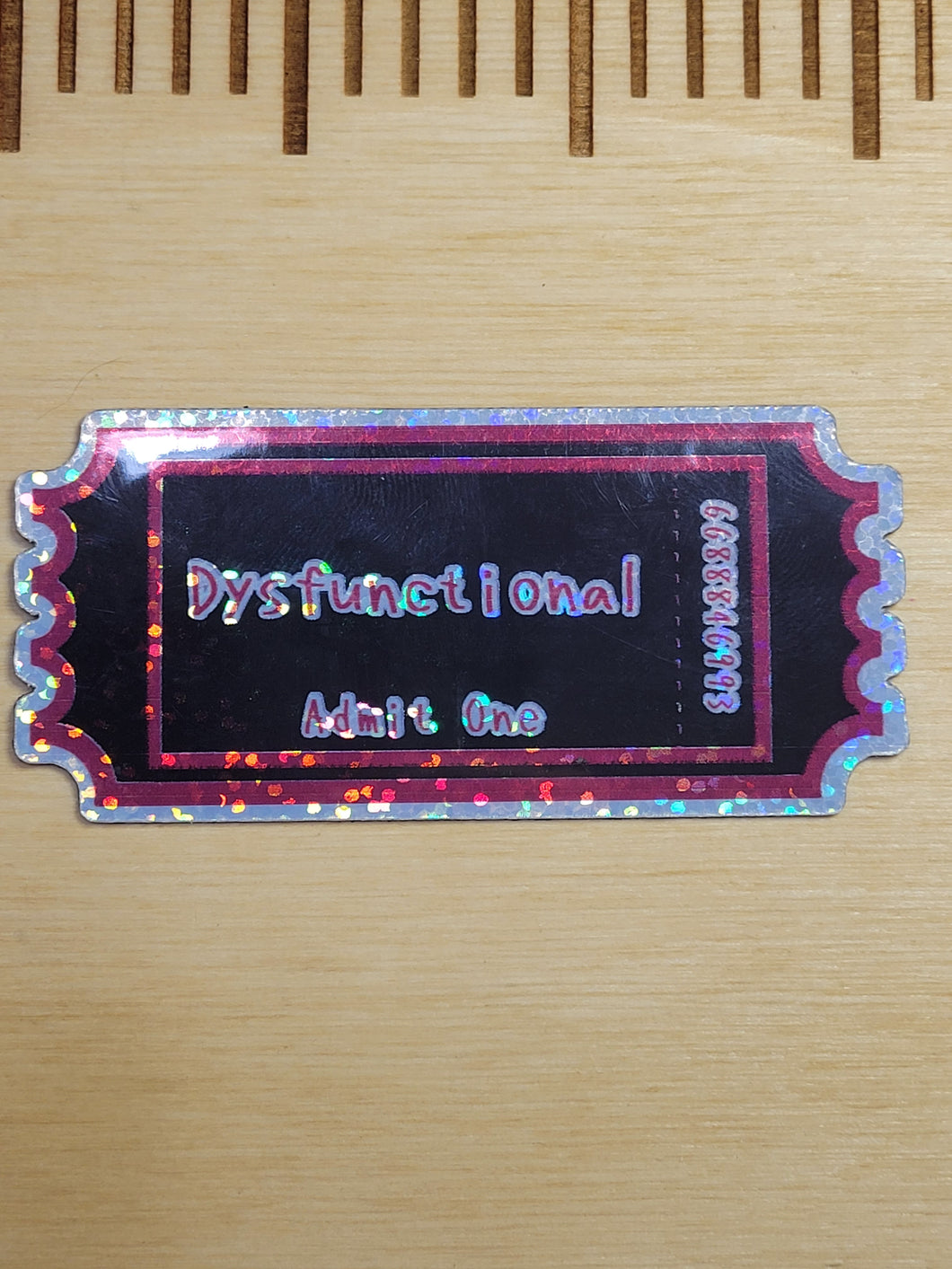 Ticket Dysfunctional - Sticker/Magnet